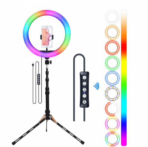 Кольцевая лампа MJ-26 26см RGB