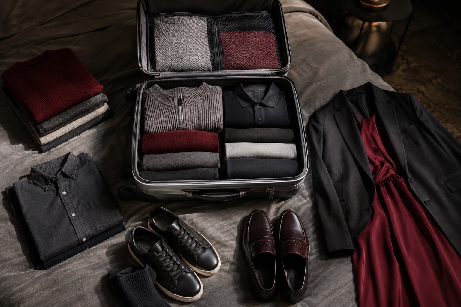 Travel capsule wardrobe styling session