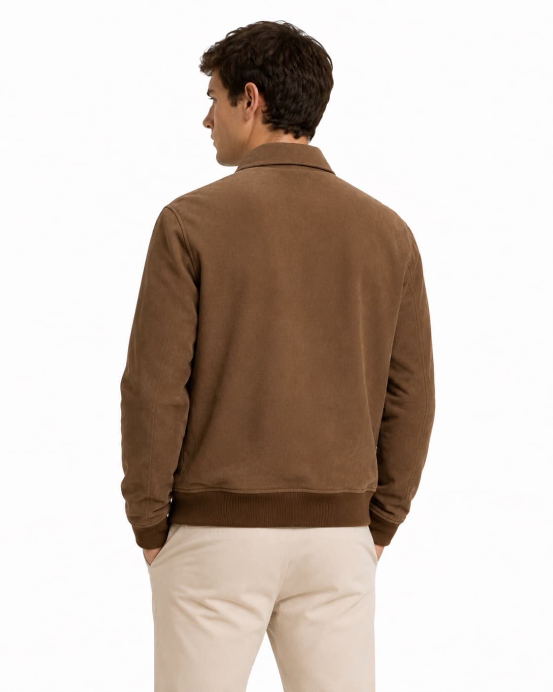 Tobacco Suede Blouson — image 4