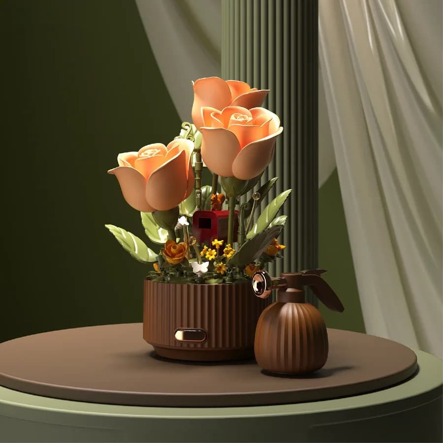 Modelo de construcción de flor preservada