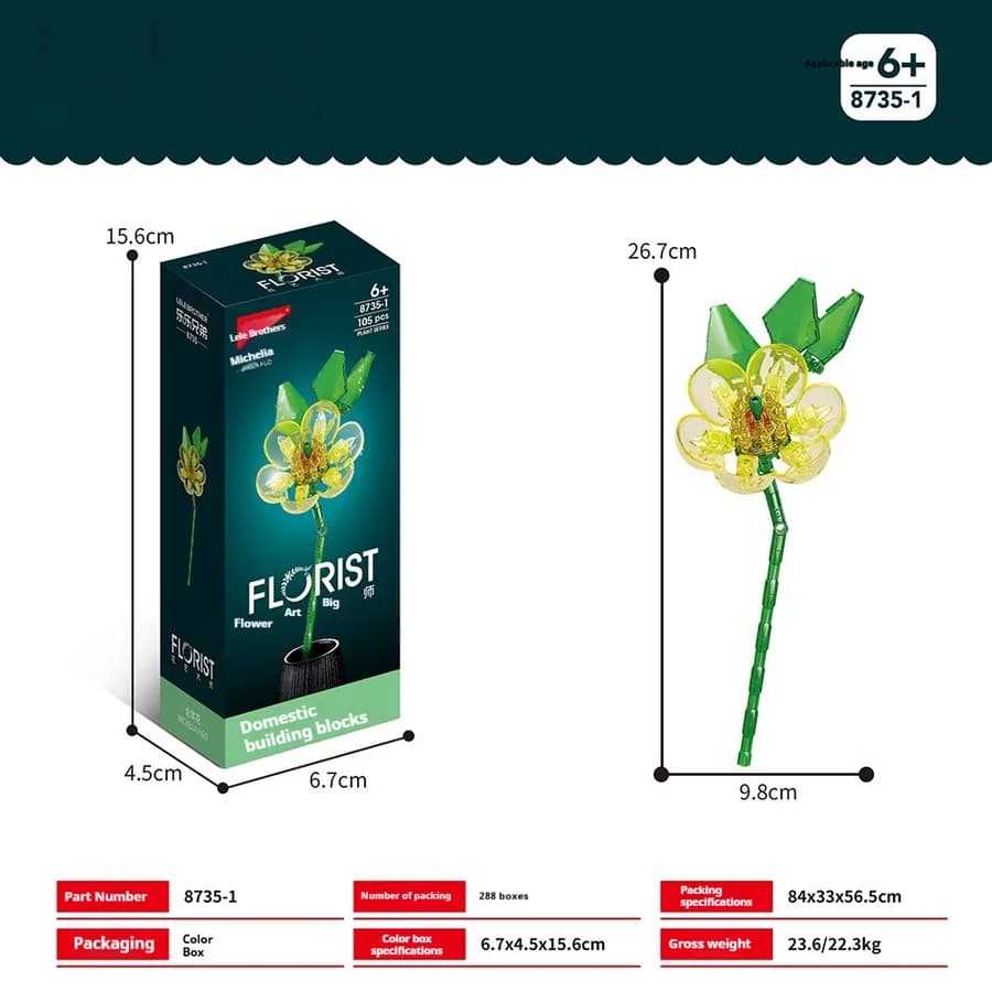 Mini bloques de flor