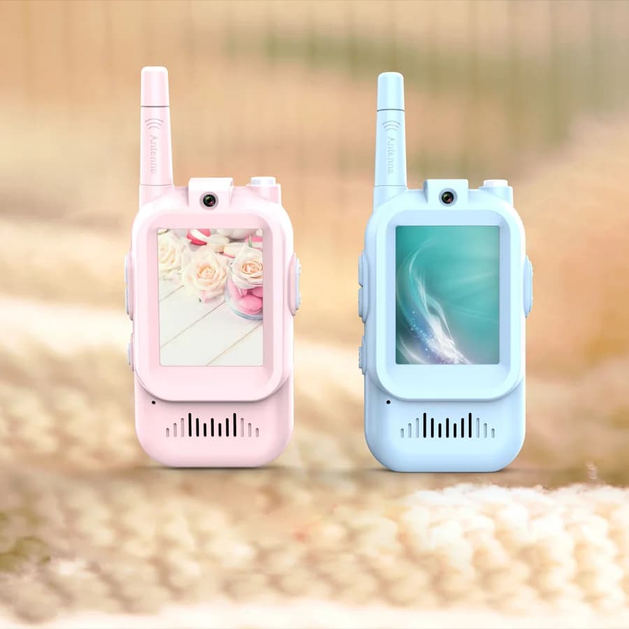 Pareja de walkie-talkies con vídeo