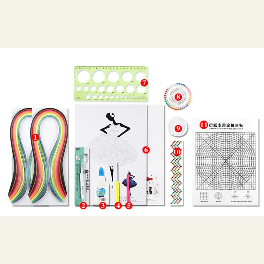 Kit artístico de filigrana de papel