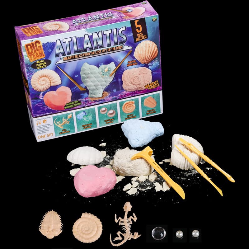 Kit STEM para excavar 17 gemas