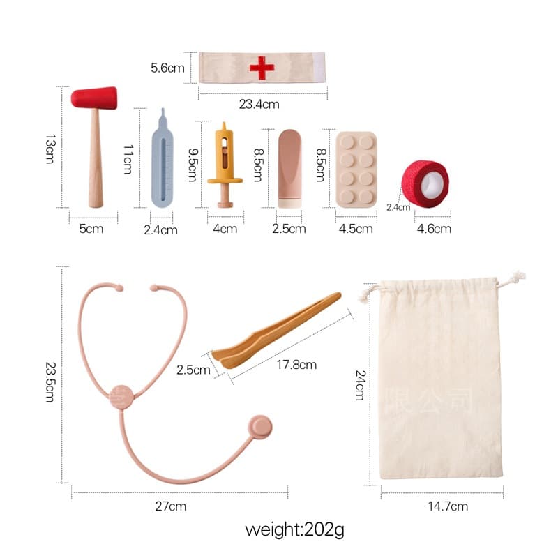 Set de juego de médico