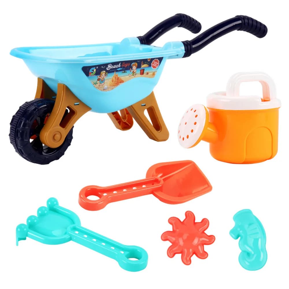 Set de playa con vehículo, 6 piezas