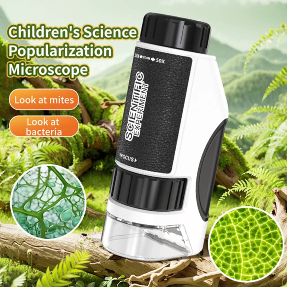 Mini microscopio 50×–300×