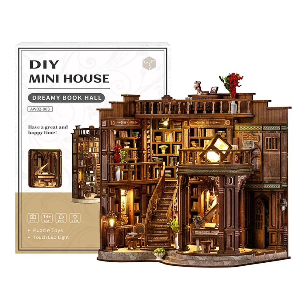 Maqueta de casa europea retro