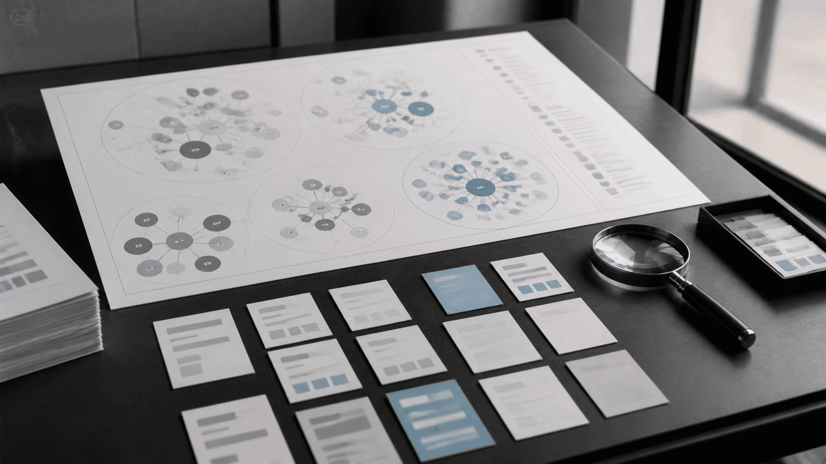 Guide éditorial sur « Univers sémantique avec clustering d'après les résultats de recherche »