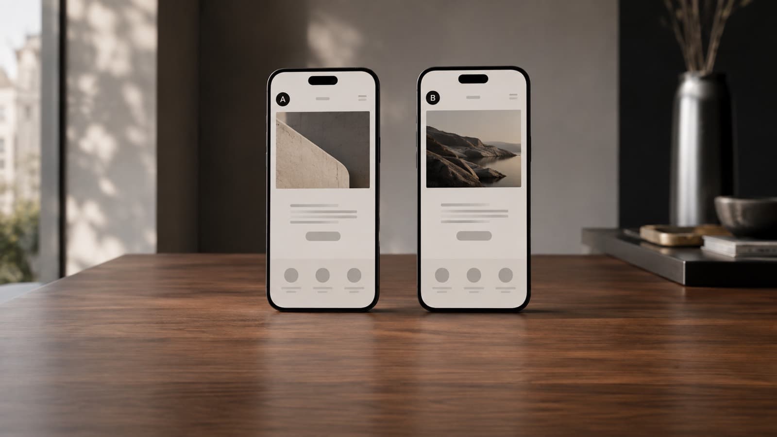 Landing page publicitaire avec versions A/B