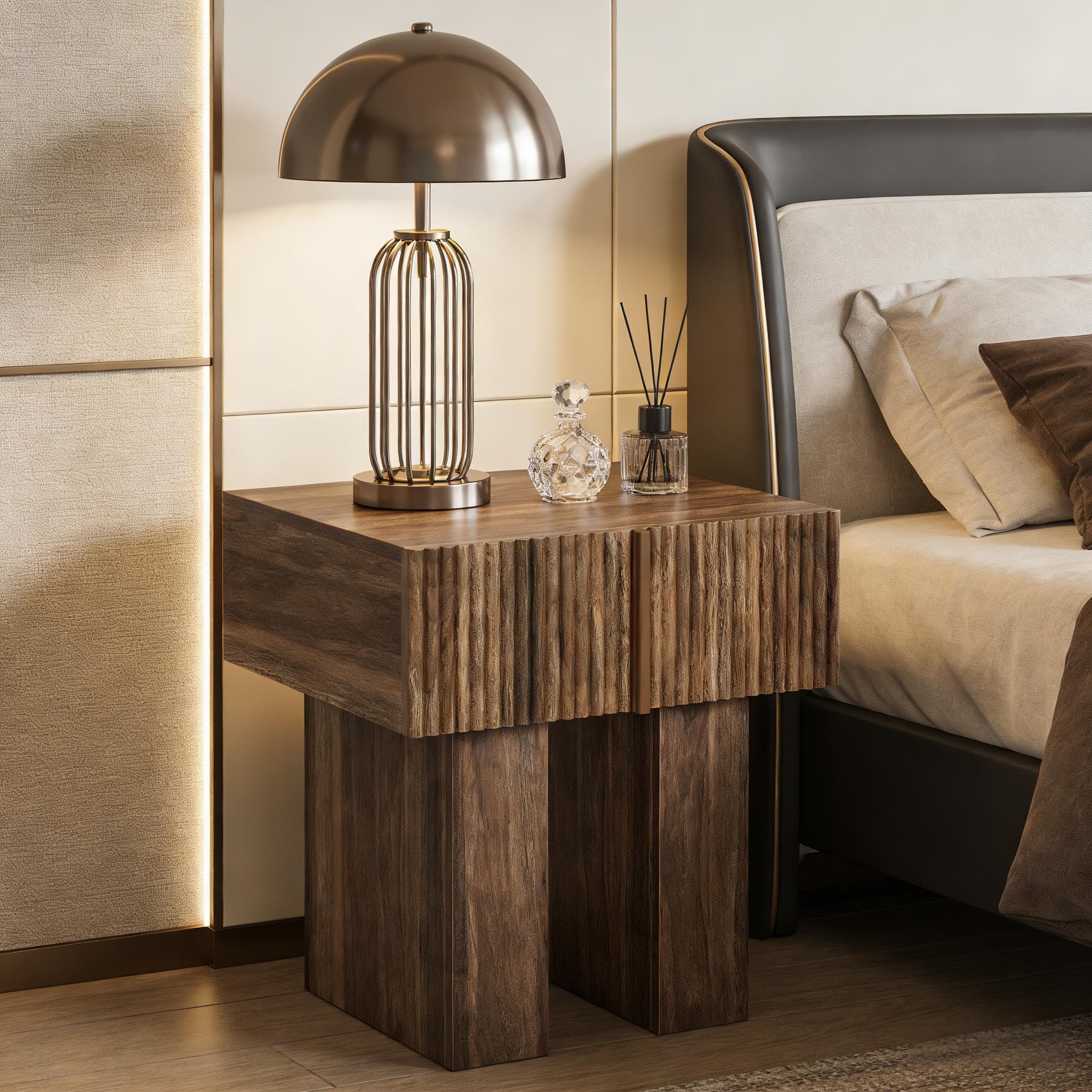 Bedside Table,Storage Nightstand