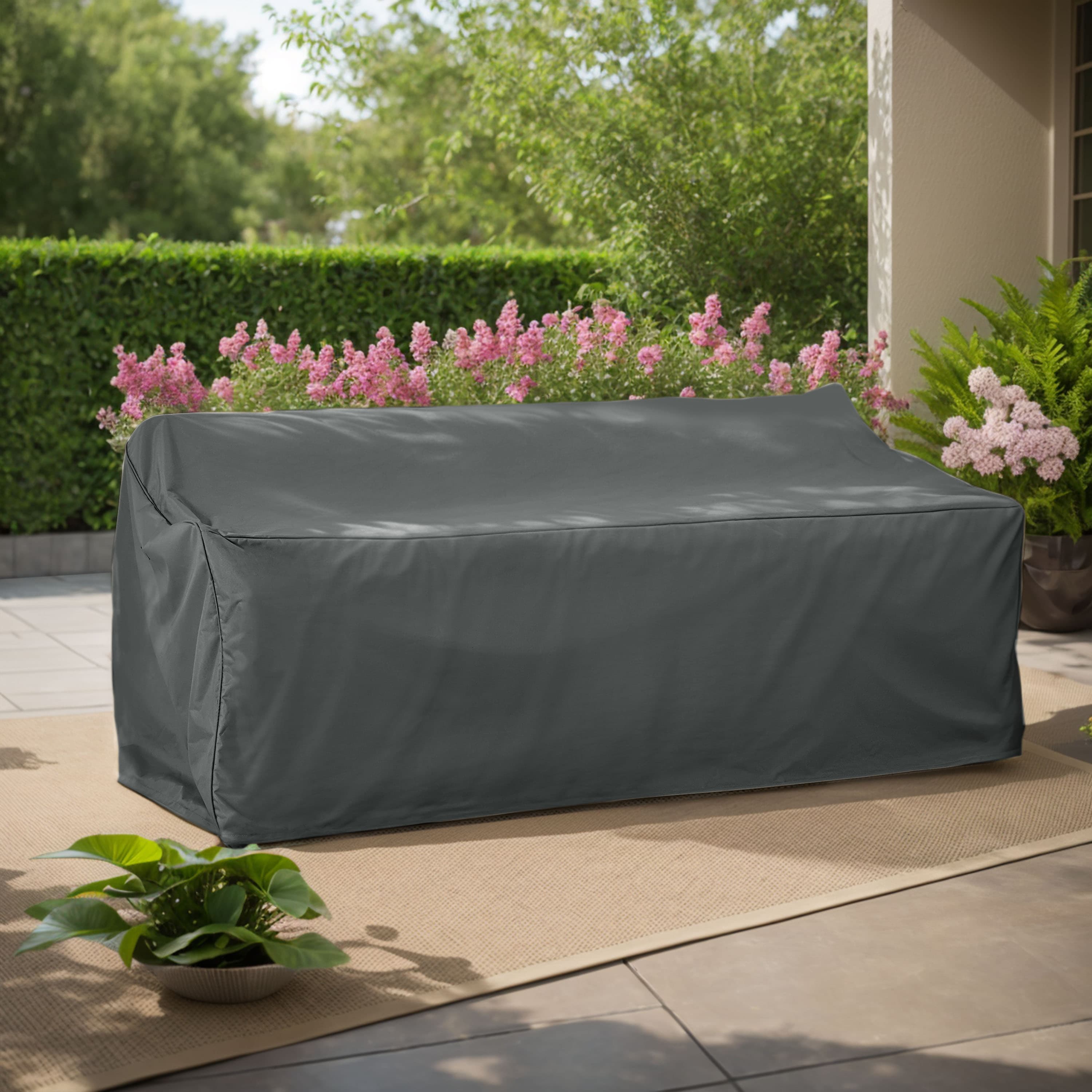 SHEILD PATIO OUTDOOR 3 SEATER COVER DARK GRAY