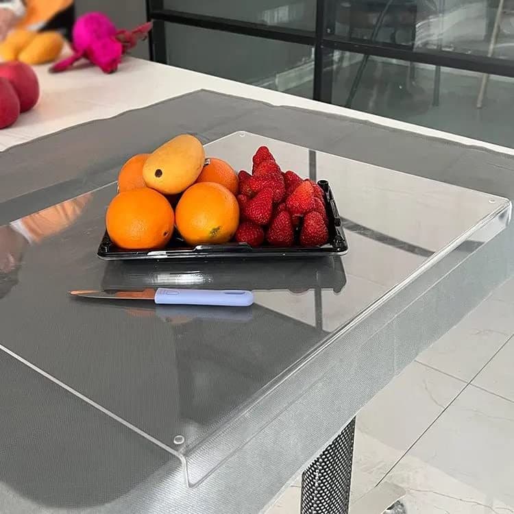 Transparent acrylic cutting board