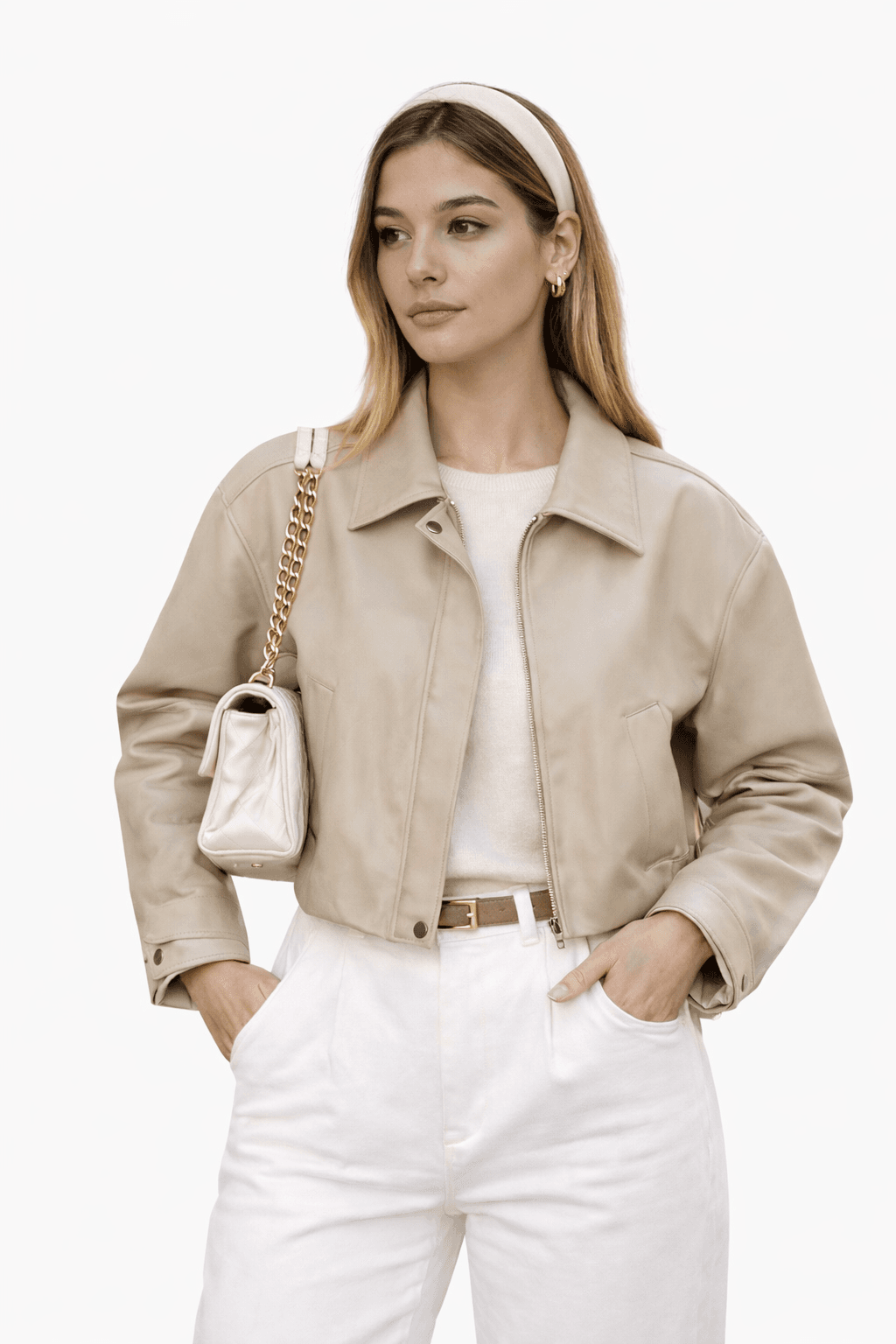 Structured Eco-Leather Jacket