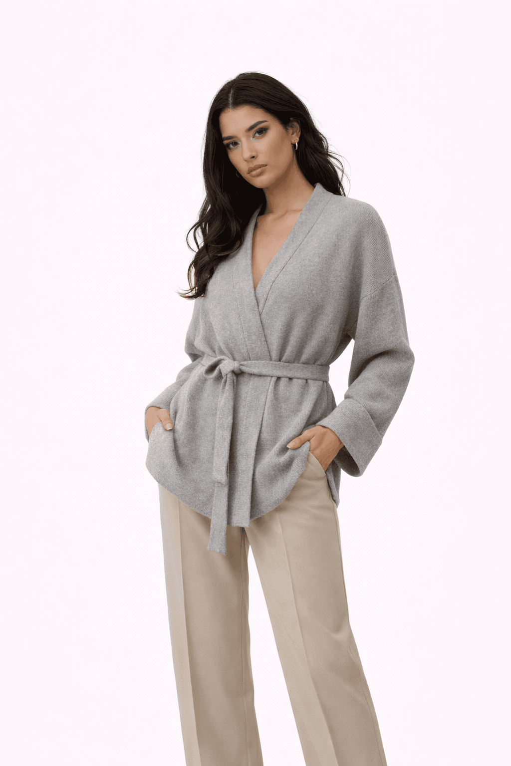 Knit Wrap Cardigan — image 2
