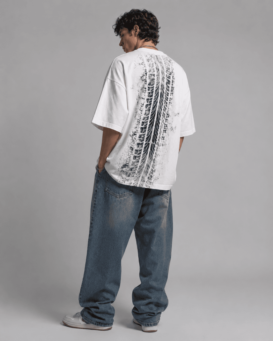 TIRE TRACK OVERSIZE TEE