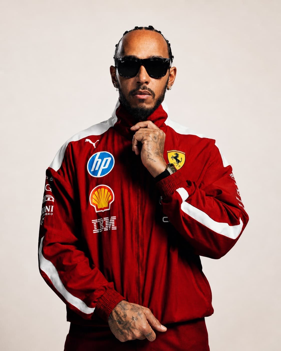 Ilustración editorial de VJOURNAL que representa a Lewis Hamilton