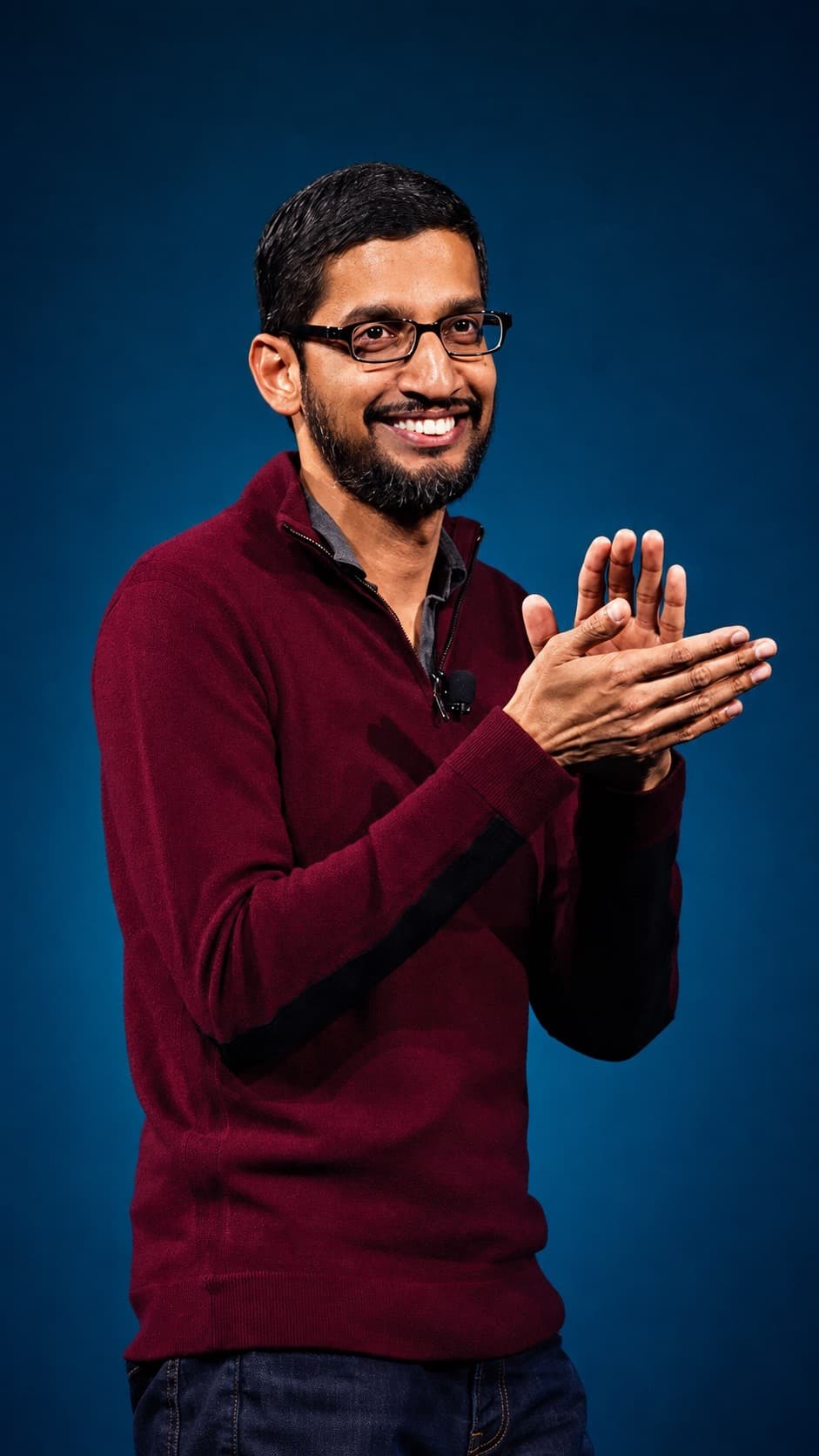 Ilustración editorial de VJOURNAL que representa a Sundar Pichai
