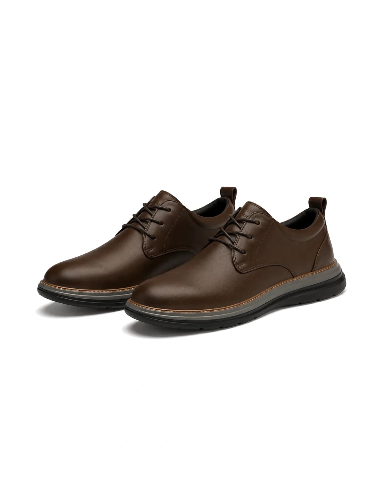 Brown Comfort Derby Shoes