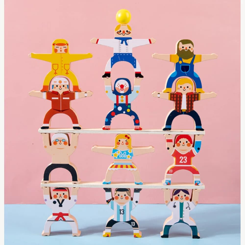 Stack-and-balance blocks