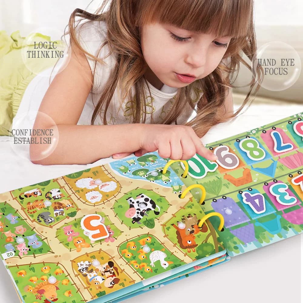 English reusable quiet book