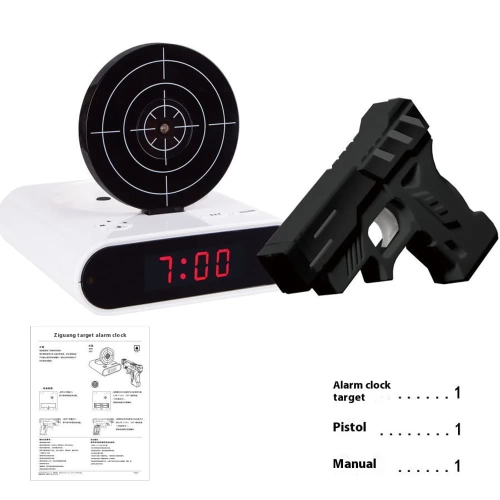 Electronic target alarm clock