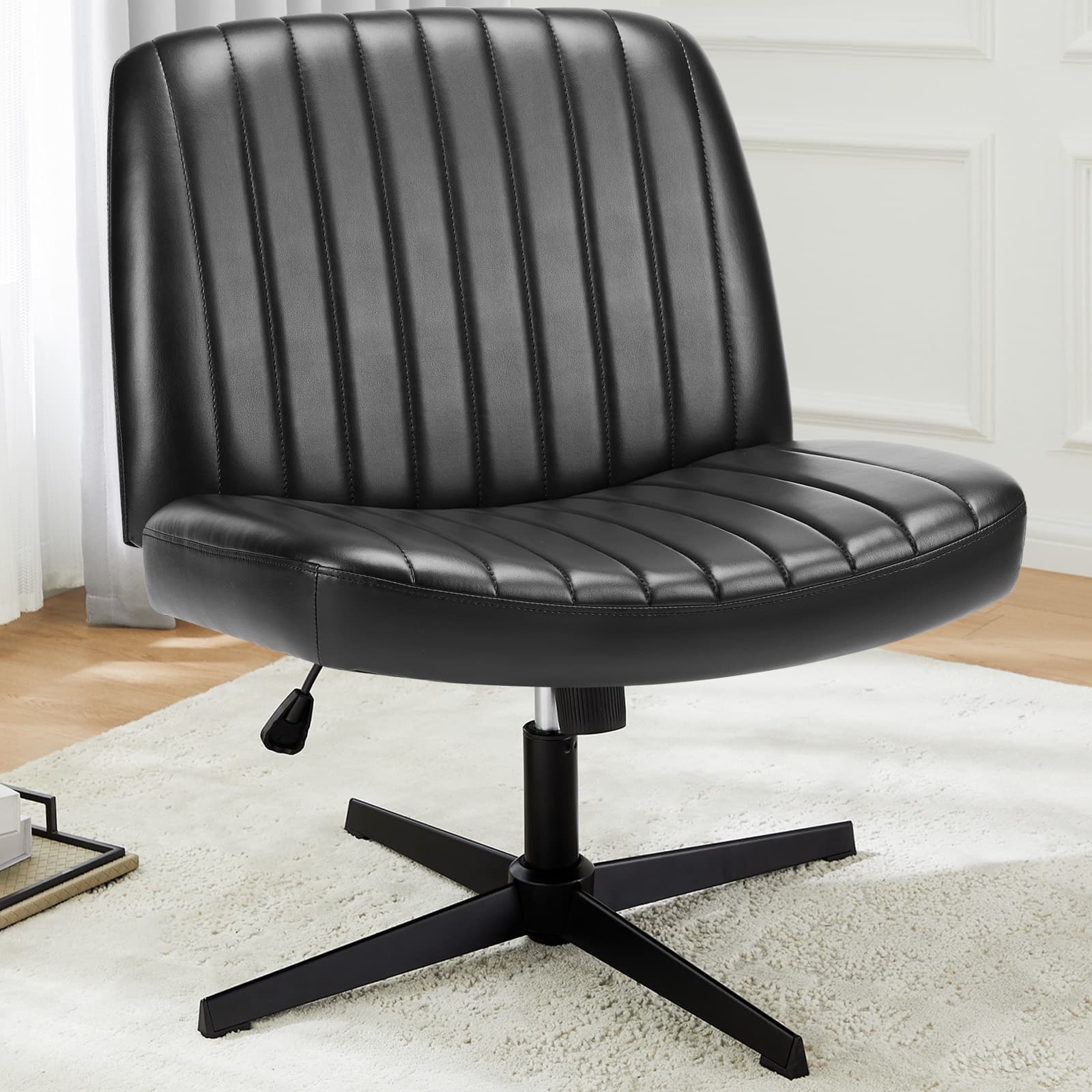 Cross-legged swivel office chair