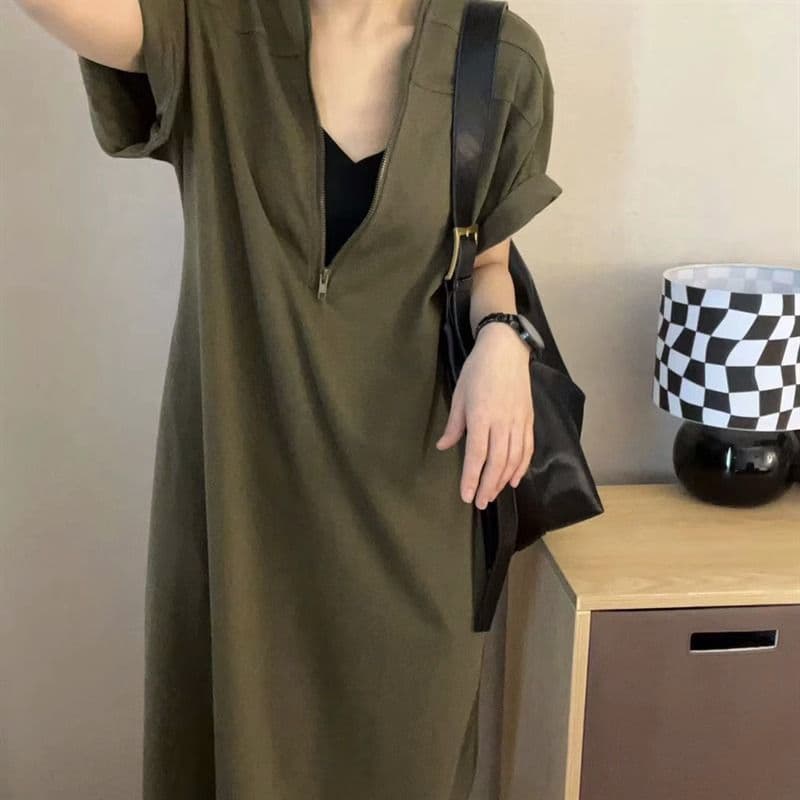 Retro Hepburn Style Premium Zipper Dress