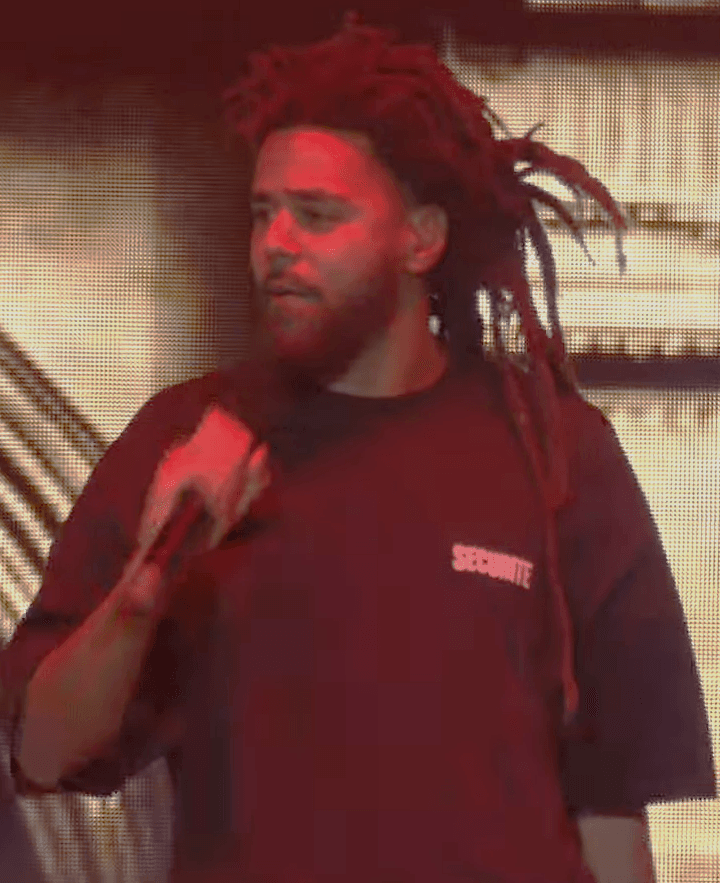 Portrait of rapper J. Cole