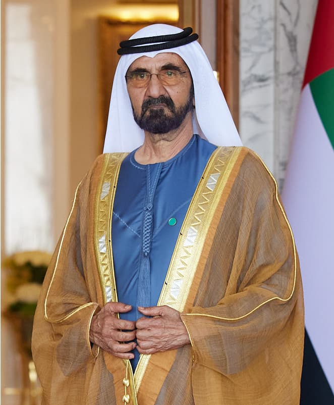 Retrato de Mohammed bin Rashid Al Maktoum