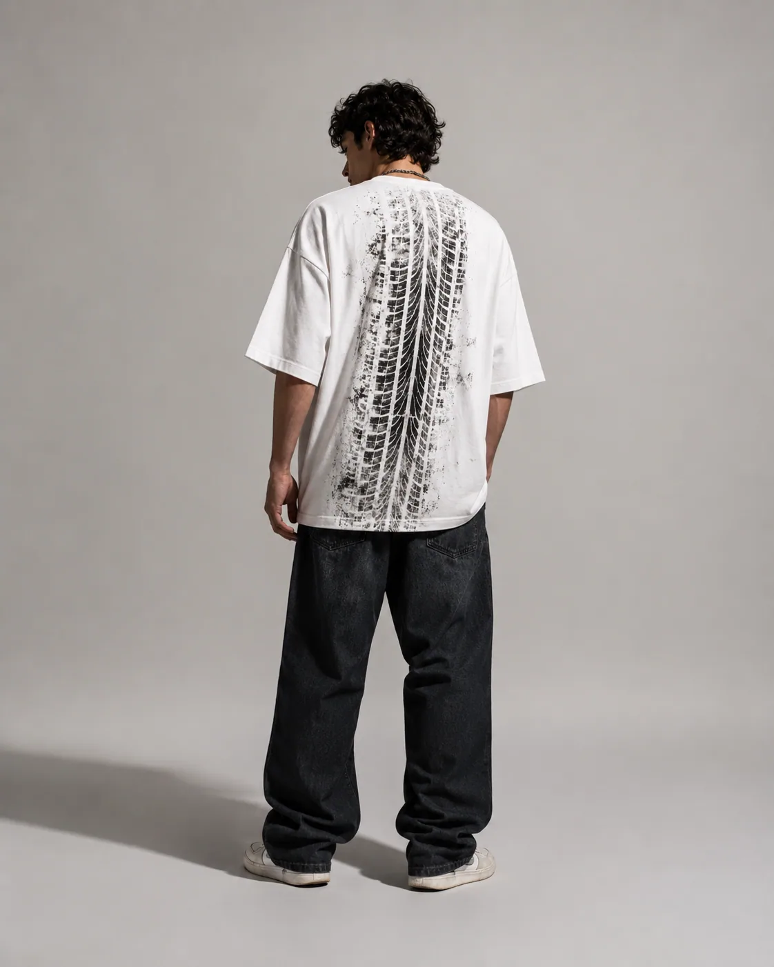 TIRE TRACK OVERSIZE TEE 4